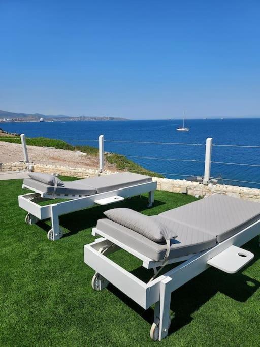 En plo villa Sounio Sounion Exterior foto